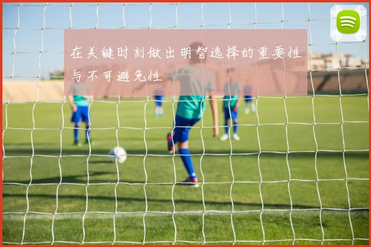 在关键时刻做出明智选择的重要性与不可避免性